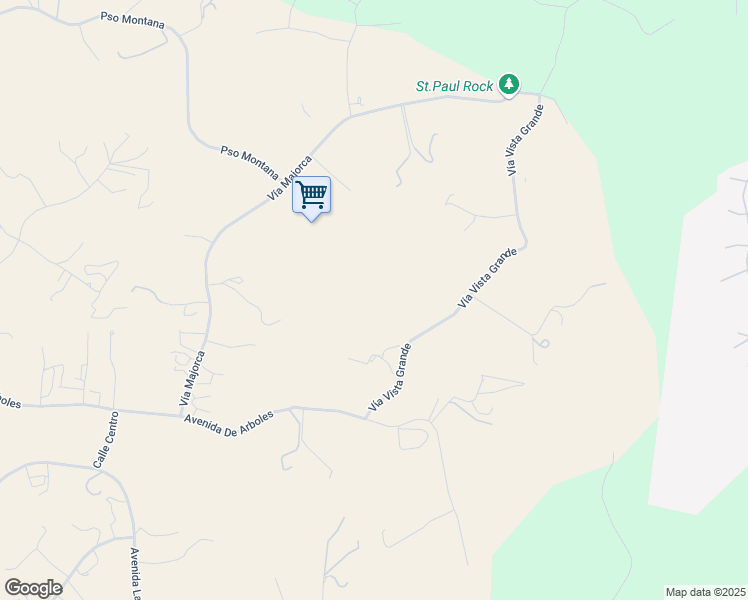 map of restaurants, bars, coffee shops, grocery stores, and more near 38575 Vía Vista Grande in Murrieta