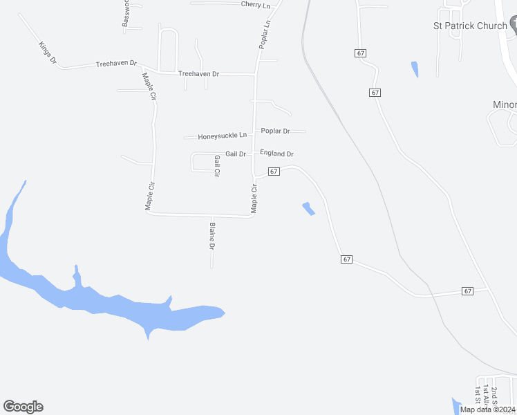 map of restaurants, bars, coffee shops, grocery stores, and more near 4508 Maple Circle in Adamsville