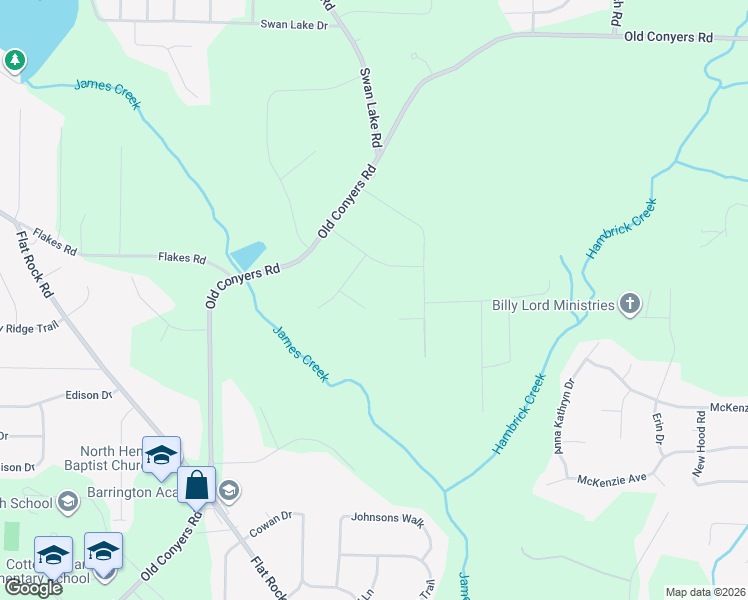 map of restaurants, bars, coffee shops, grocery stores, and more near 209 Winterberry Court in Stockbridge