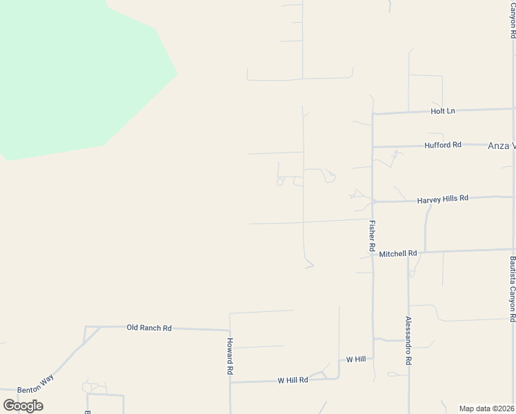map of restaurants, bars, coffee shops, grocery stores, and more near 54080 Glenda Lane in Anza