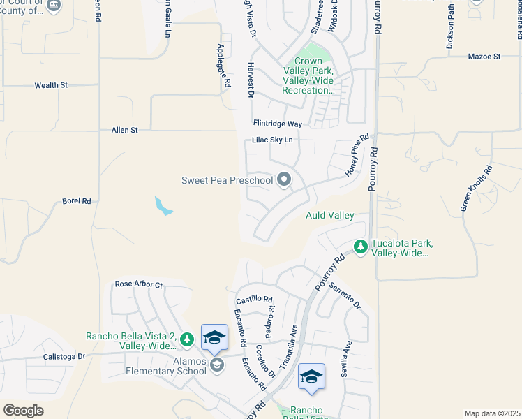 map of restaurants, bars, coffee shops, grocery stores, and more near 37976 Honey Pine Road in Murrieta