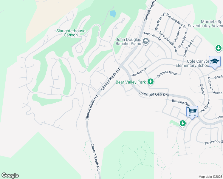 map of restaurants, bars, coffee shops, grocery stores, and more near 22831 Montanya Place in Murrieta
