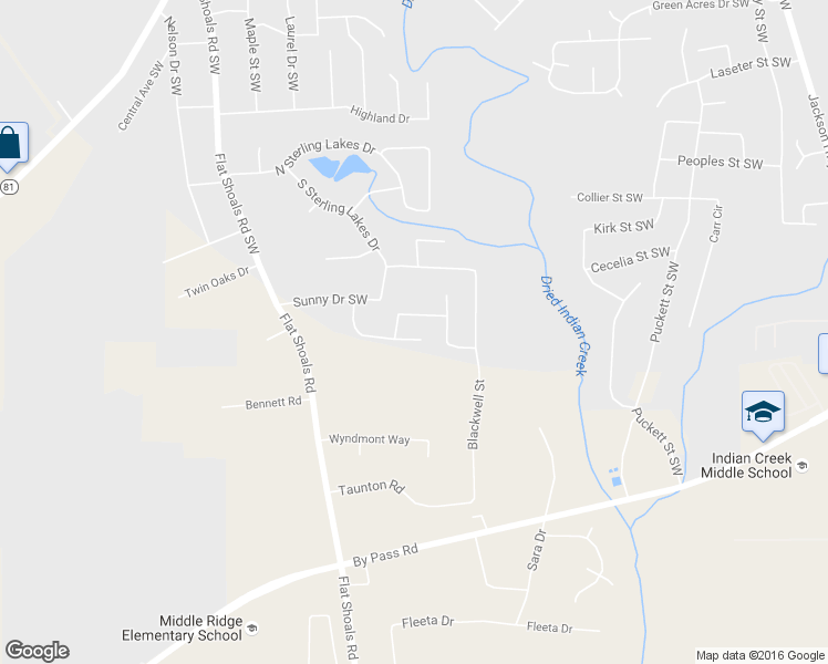 map of restaurants, bars, coffee shops, grocery stores, and more near 10201 Allen Drive Southwest in Covington