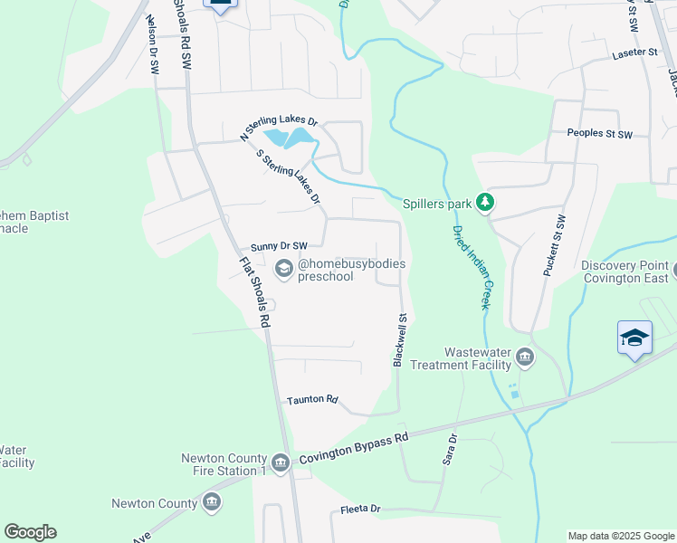 map of restaurants, bars, coffee shops, grocery stores, and more near 10152 Griffin Lane Southwest in Covington