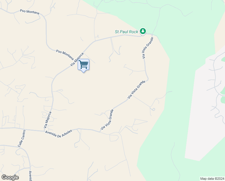 map of restaurants, bars, coffee shops, grocery stores, and more near 38575 Vía Vista Grande in Murrieta