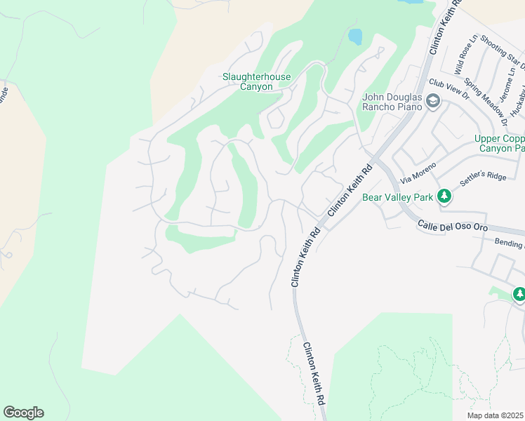 map of restaurants, bars, coffee shops, grocery stores, and more near 22564 Bear Creek Drive South in Murrieta