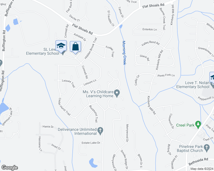 map of restaurants, bars, coffee shops, grocery stores, and more near 3565 Keels Lane in College Park