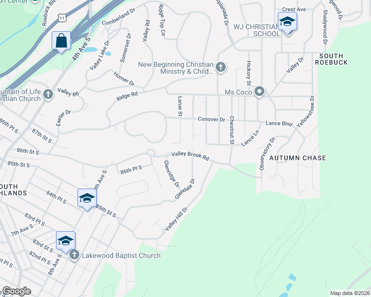 map of restaurants, bars, coffee shops, grocery stores, and more near 458 Pinellas Street in Birmingham