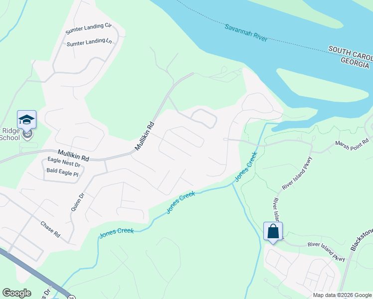 map of restaurants, bars, coffee shops, grocery stores, and more near 921 Sawbuck Way in Evans