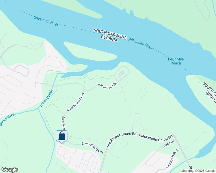 map of restaurants, bars, coffee shops, grocery stores, and more near 744 Marsh Point Rd in Evans