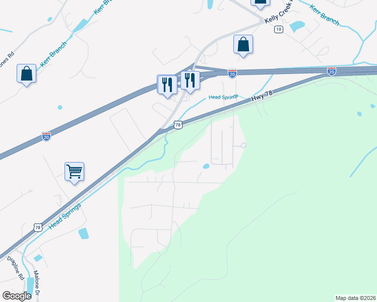 map of restaurants, bars, coffee shops, grocery stores, and more near 405 Trails End Road in Leeds