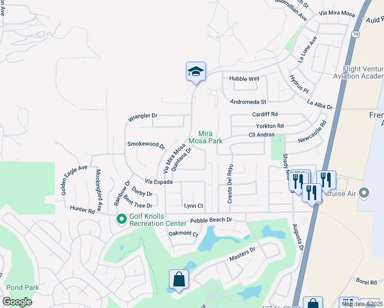 map of restaurants, bars, coffee shops, grocery stores, and more near 29382 Taos Circle in Murrieta