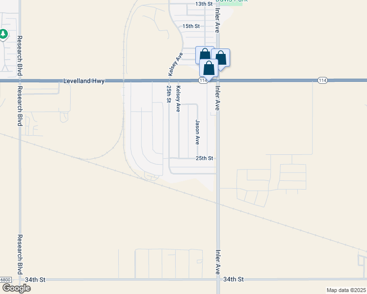 map of restaurants, bars, coffee shops, grocery stores, and more near 2021 Kelsey Avenue in Lubbock
