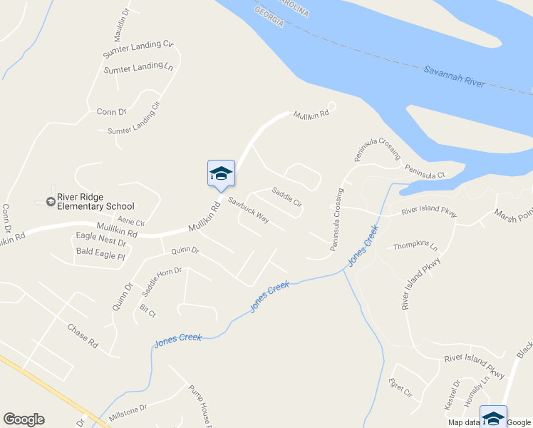 map of restaurants, bars, coffee shops, grocery stores, and more near 921 Sawbuck Way in Evans