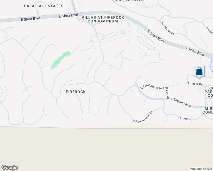 map of restaurants, bars, coffee shops, grocery stores, and more near 15925 East Tombstone Avenue in Fountain Hills