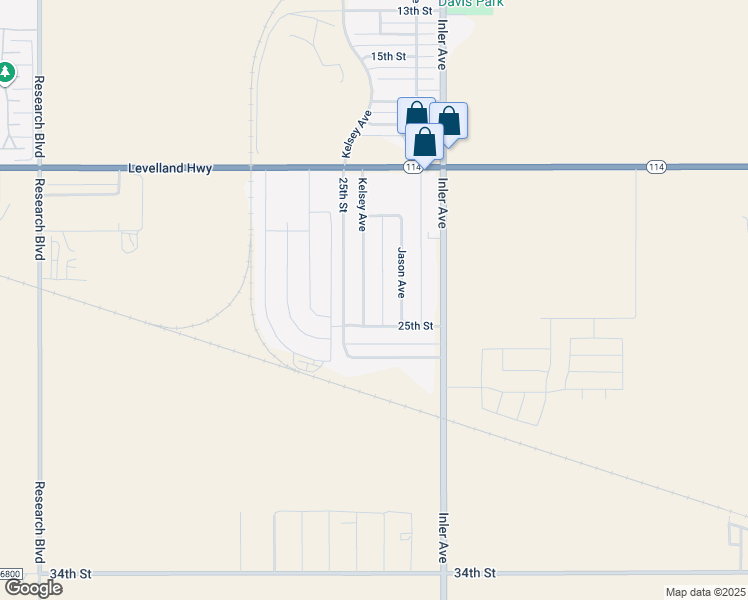 map of restaurants, bars, coffee shops, grocery stores, and more near 2021 Kelsey Avenue in Lubbock