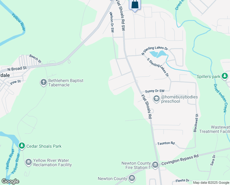map of restaurants, bars, coffee shops, grocery stores, and more near 10177 Twin Oaks Drive in Covington