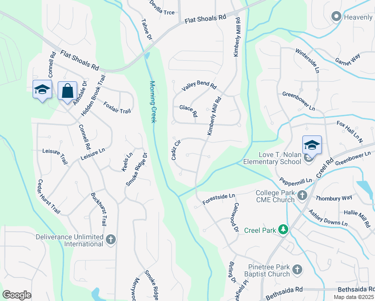 map of restaurants, bars, coffee shops, grocery stores, and more near 245 Adena Lane West in Atlanta