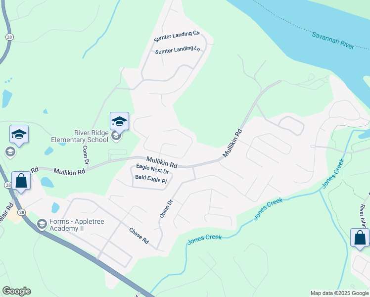 map of restaurants, bars, coffee shops, grocery stores, and more near 718 Talon Court in Evans