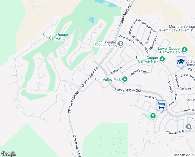 map of restaurants, bars, coffee shops, grocery stores, and more near 37616 Botanica Place in Murrieta