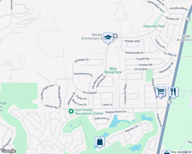 map of restaurants, bars, coffee shops, grocery stores, and more near 37642 Rushing Wind Court in Murrieta