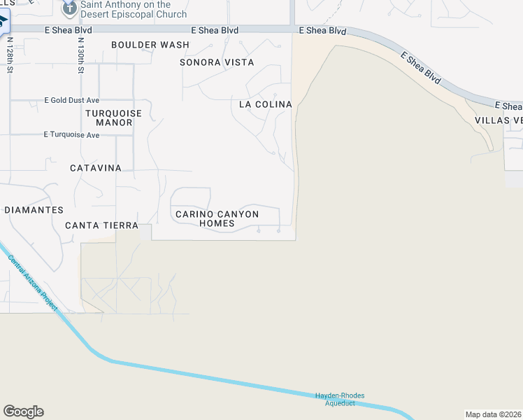 map of restaurants, bars, coffee shops, grocery stores, and more near 13503 East Sorrel Lane in Scottsdale