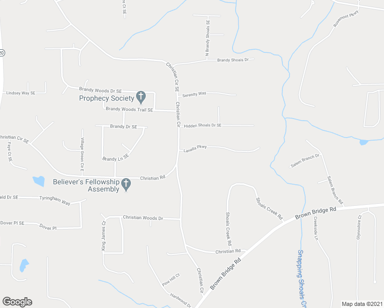 map of restaurants, bars, coffee shops, grocery stores, and more near 40 Lanella Parkway in Conyers