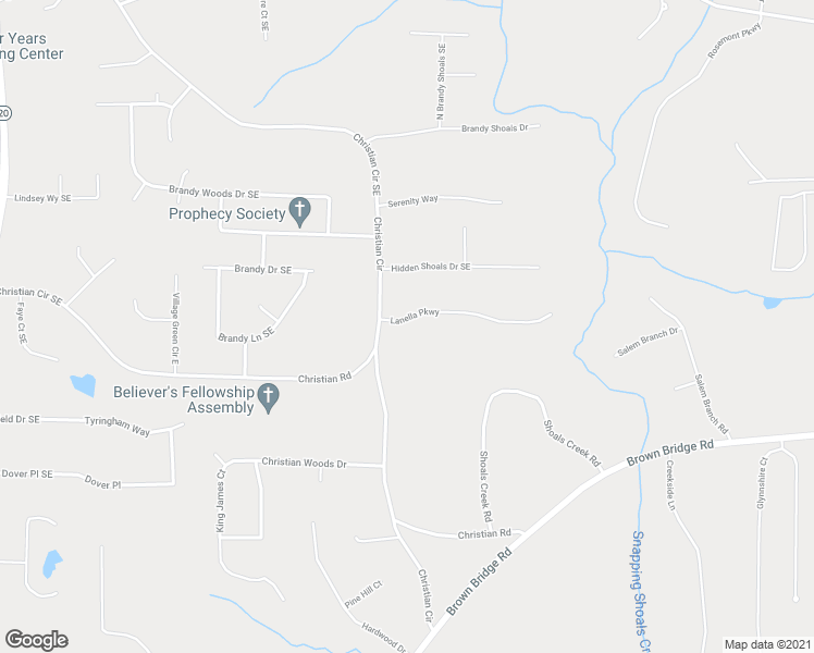 map of restaurants, bars, coffee shops, grocery stores, and more near 40 Lanella Parkway in Conyers