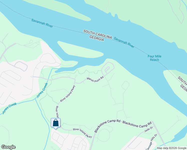 map of restaurants, bars, coffee shops, grocery stores, and more near 744 Marsh Point Road in Evans