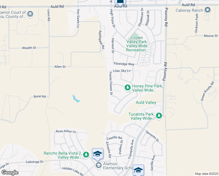 map of restaurants, bars, coffee shops, grocery stores, and more near 37689 Fiesta Flower Street in Murrieta