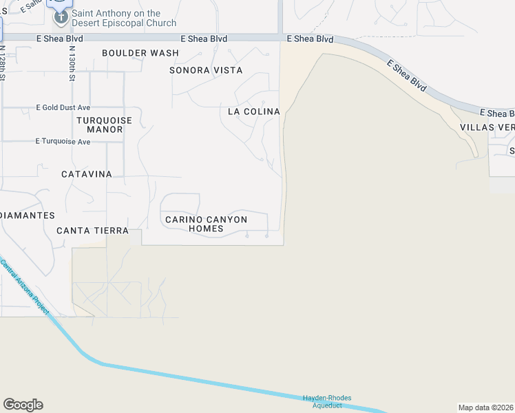 map of restaurants, bars, coffee shops, grocery stores, and more near 13515 East Sorrel Lane in Scottsdale