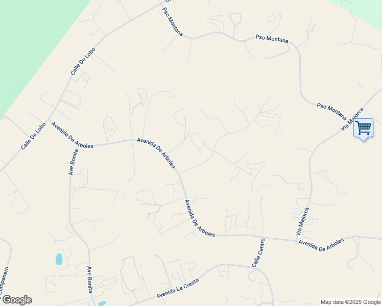 map of restaurants, bars, coffee shops, grocery stores, and more near 38433 Vía Huerta in Murrieta