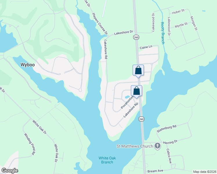 map of restaurants, bars, coffee shops, grocery stores, and more near 1711 Lakeshore Drive in Manning