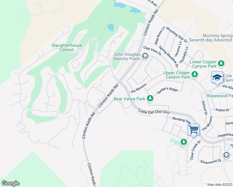 map of restaurants, bars, coffee shops, grocery stores, and more near 22927 Montanya Place in Murrieta