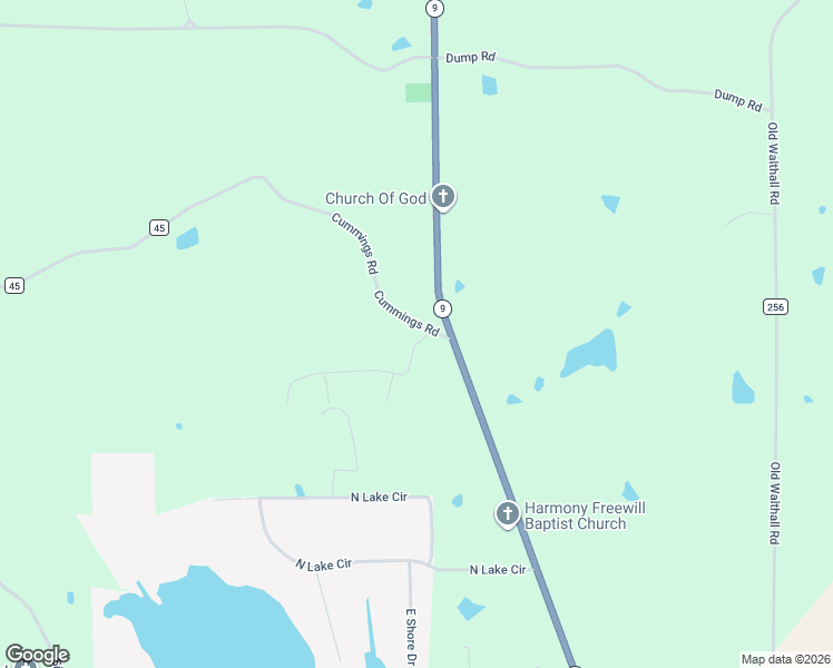 map of restaurants, bars, coffee shops, grocery stores, and more near Cummings Road in Eupora
