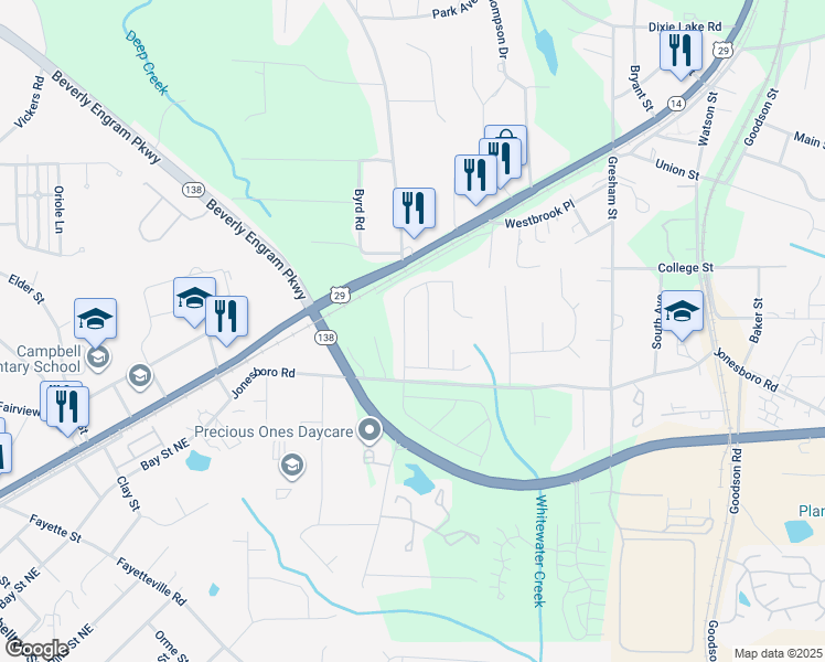 map of restaurants, bars, coffee shops, grocery stores, and more near 3509 Brookstone Way in Union City