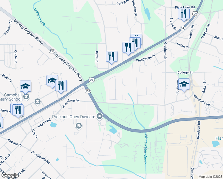 map of restaurants, bars, coffee shops, grocery stores, and more near 3509 Brookstone Way in Union City