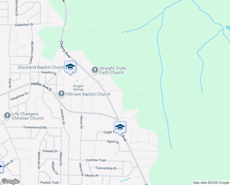 map of restaurants, bars, coffee shops, grocery stores, and more near 1629 Cherry Avenue in Birmingham
