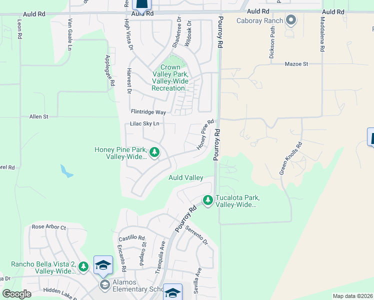 map of restaurants, bars, coffee shops, grocery stores, and more near 31862 Cotton Thorn Court in Murrieta