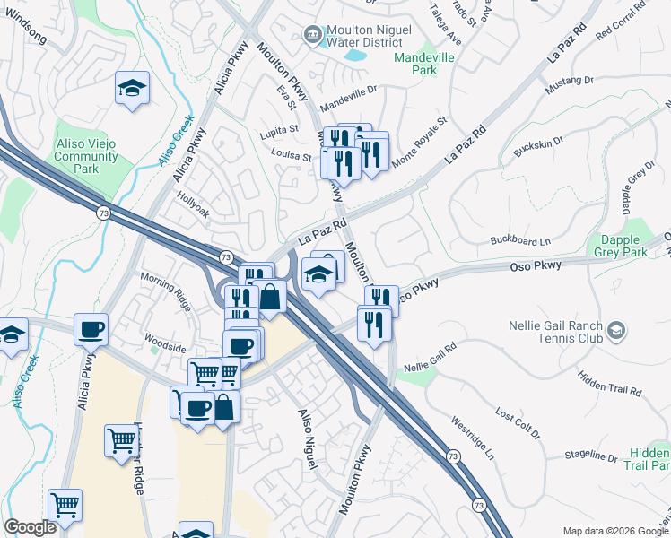 map of restaurants, bars, coffee shops, grocery stores, and more near in Laguna Beach