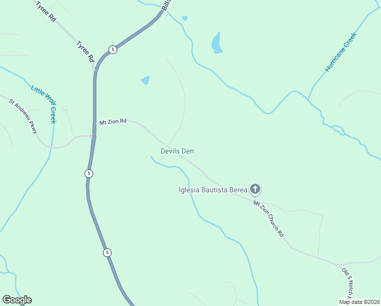 map of restaurants, bars, coffee shops, grocery stores, and more near 8292 Mount Zion Road in Whitesburg