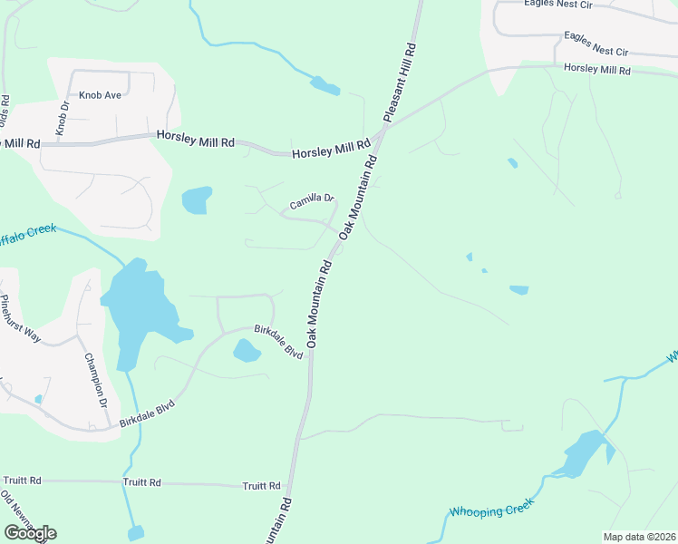 map of restaurants, bars, coffee shops, grocery stores, and more near 1005 Oak Mountain Road in Carrollton