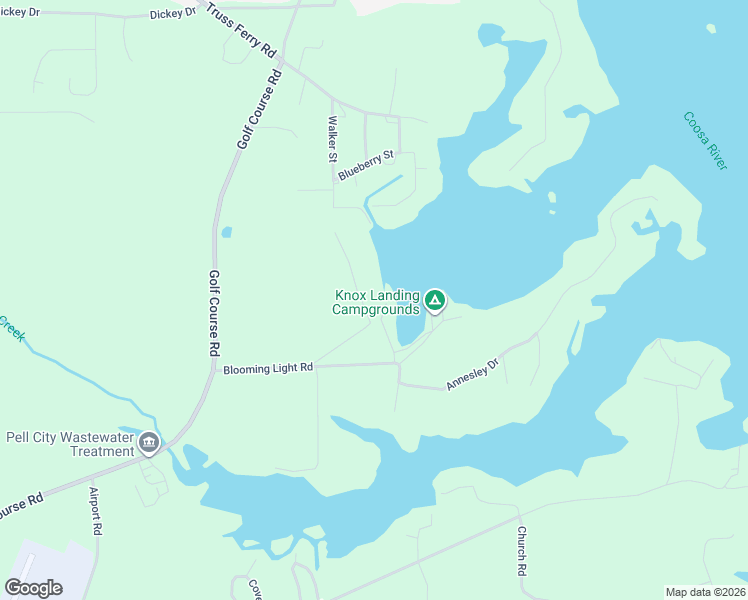 map of restaurants, bars, coffee shops, grocery stores, and more near 820 Hannah Road in Pell City