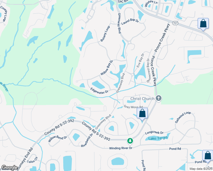 map of restaurants, bars, coffee shops, grocery stores, and more near 732 Woodcrest Way in Myrtle Beach
