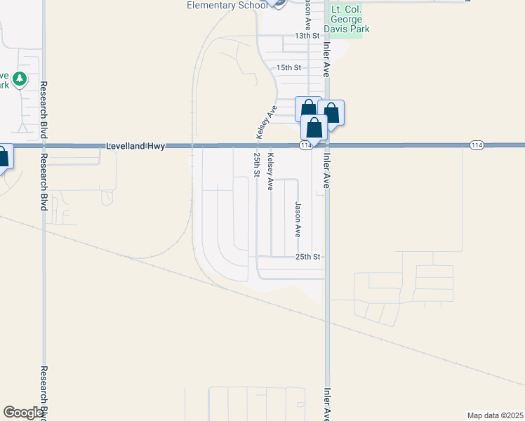 map of restaurants, bars, coffee shops, grocery stores, and more near 2010 Kelsey Avenue in Lubbock