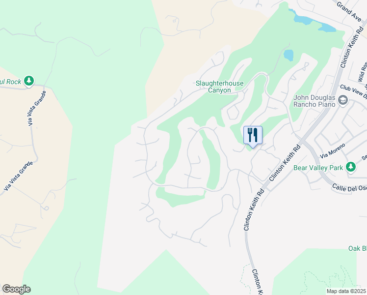 map of restaurants, bars, coffee shops, grocery stores, and more near 38539 Quail Ridge Drive in Murrieta