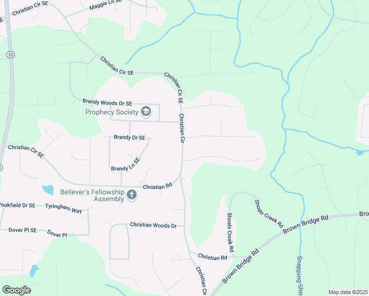 map of restaurants, bars, coffee shops, grocery stores, and more near 1678 Christian Circle in Conyers