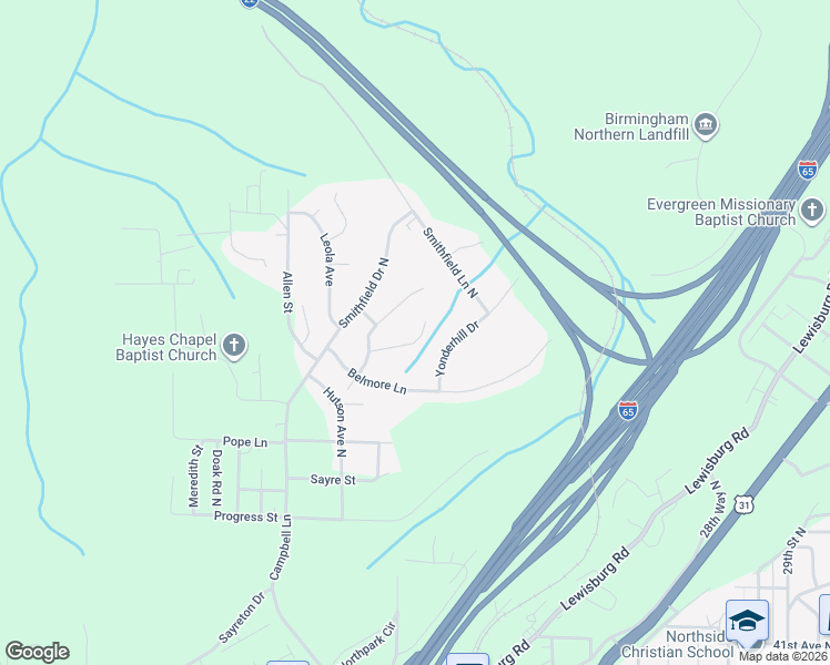 map of restaurants, bars, coffee shops, grocery stores, and more near 4830 Marigold Avenue in Birmingham