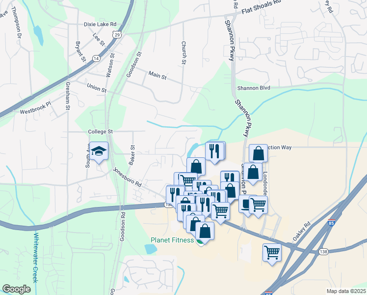 map of restaurants, bars, coffee shops, grocery stores, and more near 7606 McGillicuty Drive in Union City