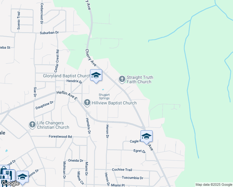 map of restaurants, bars, coffee shops, grocery stores, and more near 912 Keel Street in Birmingham